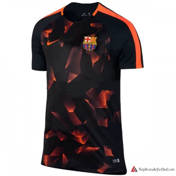 Camiseta Entrenamiento Barcelona 2017-2018 Negro Naranja